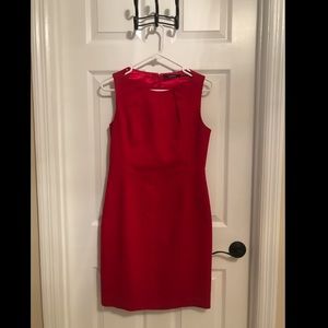 Tahari red dress